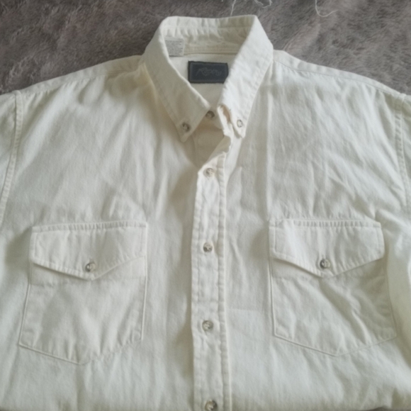 100% COTTON ROPER COWBOY BUTTON DOWN SHORT SLEEVE - Picture 1 of 7